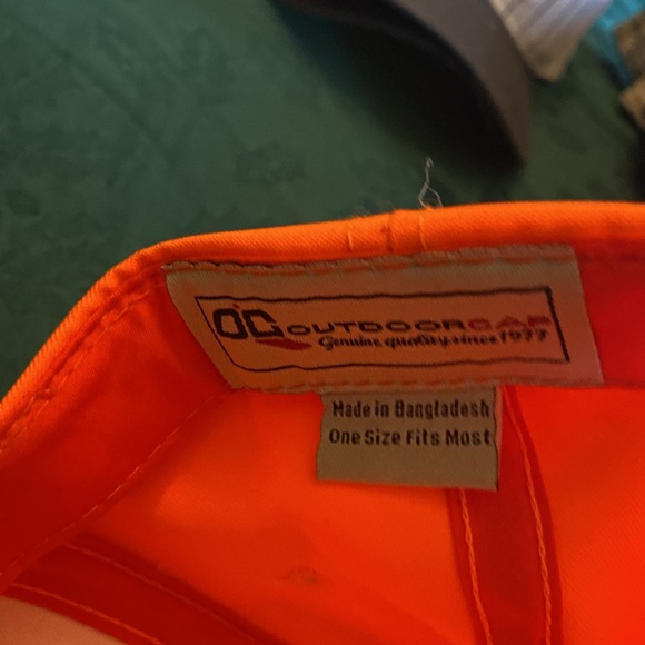 Hunters Ball Cap. Adjustable back Used. Orange - Picture 4 of 5